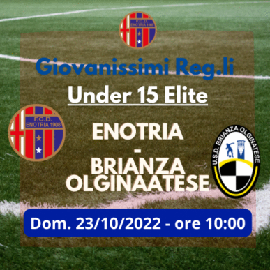 Under15 Elite: ENOTRIA – BRIANZA OLGINATESE