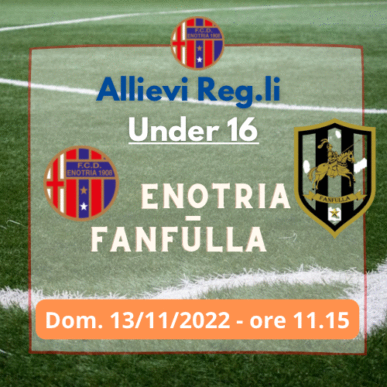 Under16 Reg.li: ENOTRIA – FANFULLA