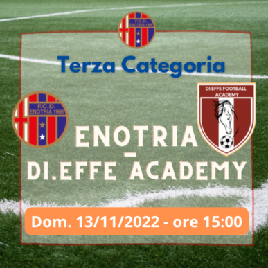 Prima Squadra: ENOTRIA – DI.EFFE FOOTBALL ACADEMY