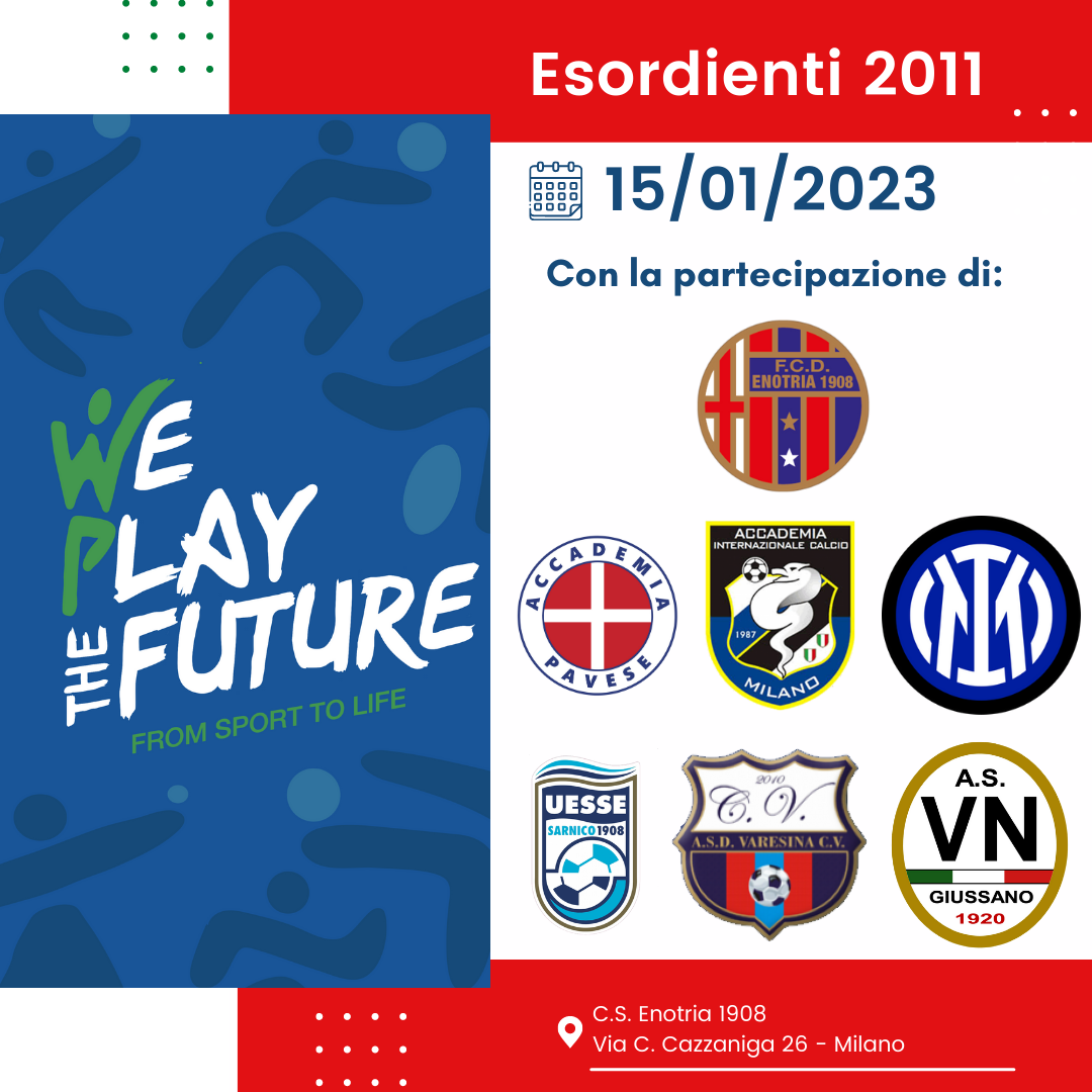 Torneo #WePlayTheFuture – Esordienti 2011 – Domenica 15.01.2023 | OOOH ...