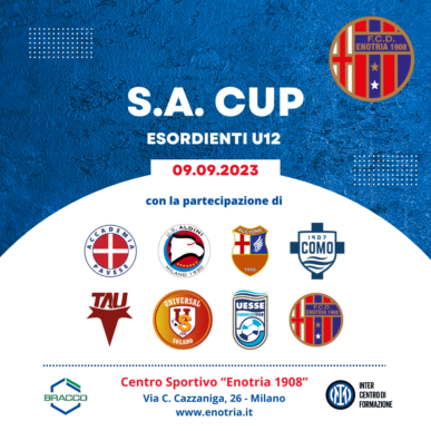 SA CUP – Sabato 9 Settembre 2023