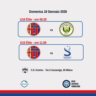 Dom 18 Gennaio 2026 Campionato