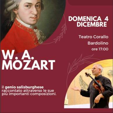 Il linguaggio della musica W A Mozart @Teatro Corallo Bardolino 4/12/2022