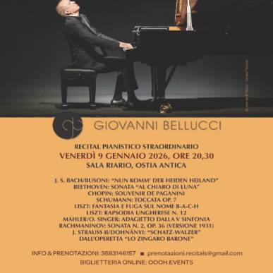 Giovanni Bellucci, recital pianistico