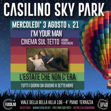 Cinema sul tetto – I’m Your Man – 3 Agosto ore 21 – Casilino Sky Park