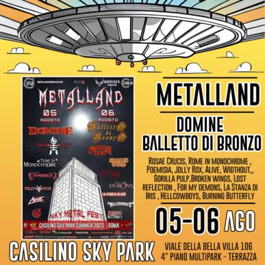 METALLAND – SKY METAL FESTIVAL – 5-6 AGOSTO @ Casilino Sky Park – Day 1