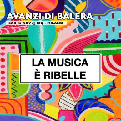 Avanzi di Balera – SAB 15/11 MILANO