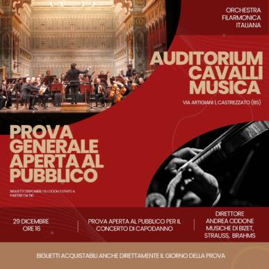 Prova generale aperta al pubblico del Concerto di Capodanno