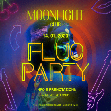MOONLIGHT “FLUO PARTY” SABATO 14 GENNAIO 2023