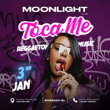 MOONLIGHT “TOCA ME” 3 GENNAIO 2026