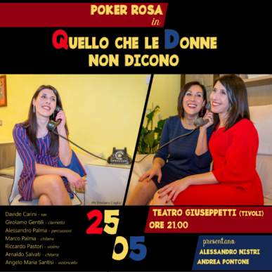 Poker Rosa Live – Quello che le Donne non Dicono – 25 maggio 2019
