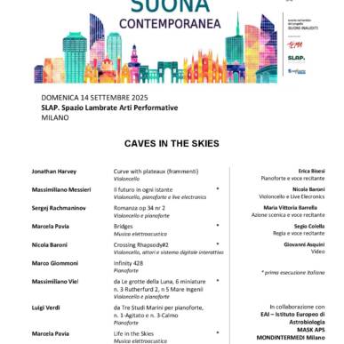 Milano Suona Contemporanea domenica 14 settembre