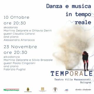 TempORAle _ Set di improvvisazione tra danza e musica live | 1° appuntamento. Teatro del ‘700 Villa Mazzacorati