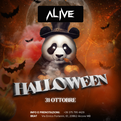 ALIVE HALLOWEEN PARTY – 31 Ottobre