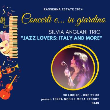 Silvia Anglani TRIO in “Jazz Lovers: Italy and more”