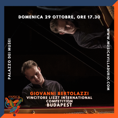 Giovanni Bertolazzi, pianoforte. Vincitore Liszt International Competition