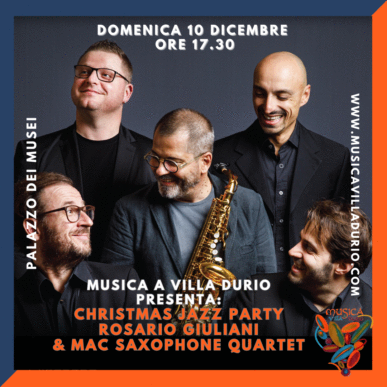 Musica a Villa Durio presenta “Christmas Jazz Party”.