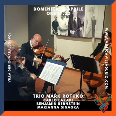 Trio Mark Rothko. Carlo Lazari, Benjamin Bernstein, Marianna Sinagra.