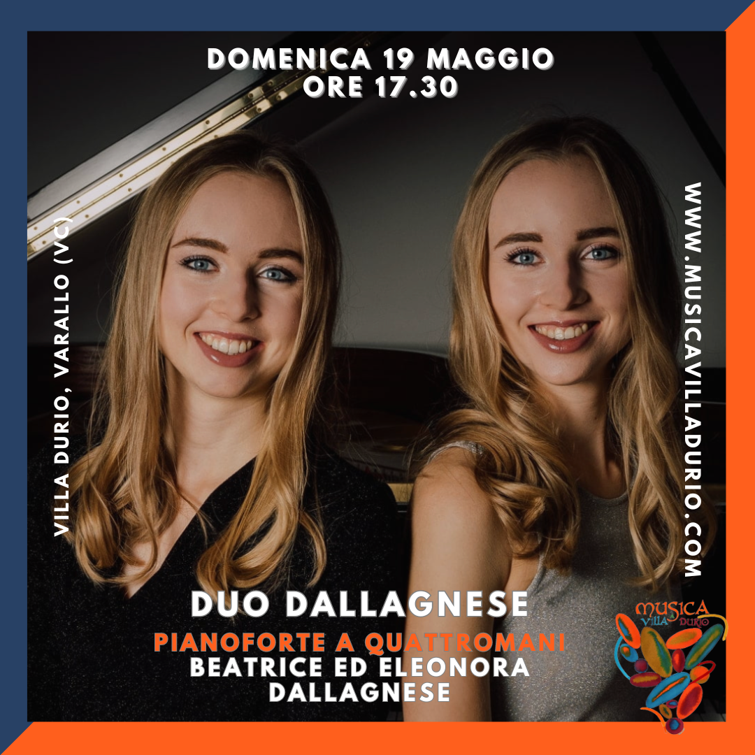 Musica a Villa Durio 45 edizione. Beatrice ed Eleonora Dallagnese