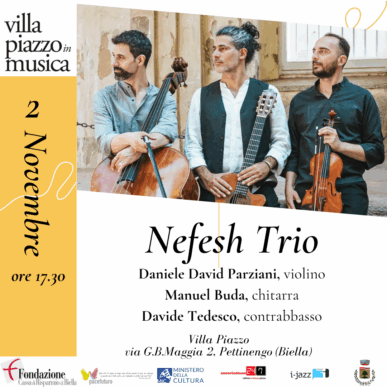 NefEsh Trio. Klezmer @Villa Piazzo in Musica