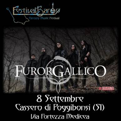 FESTIVALBARDO – Fantasy Music Festival al Cassero di Poggibonsi – 8 Settembre – Furor Gallico