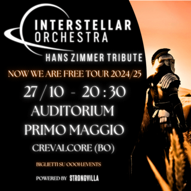 INTERSTELLAR ORCHESTRA – HANS ZIMMER TRIBUTE Live @Auditorium Primo Maggio (BO) – 27/10/2024