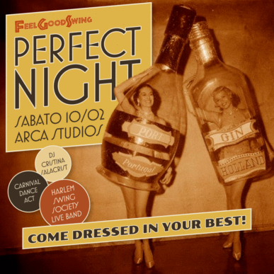 10/2 – PERFECT NIGHT – COME DRESSED IN YOUR BEST! – SWING SOCIAL DANCE
