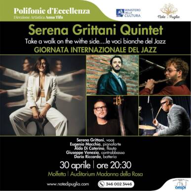 SERENA GRITTANI QUINTET – Take a walk on the wild side