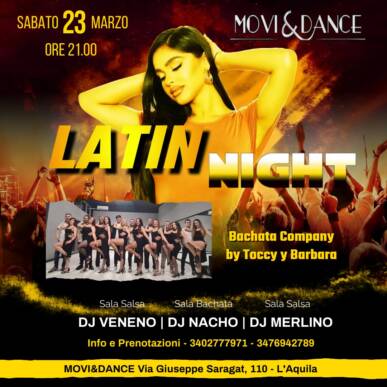 MOVI&DANCE Serata caraibica il 23.03.24