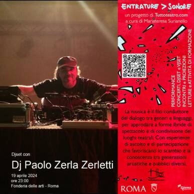 Futuro Anteriore e Djset con Paolo Zerla Zerletti | Entrature > Sonore