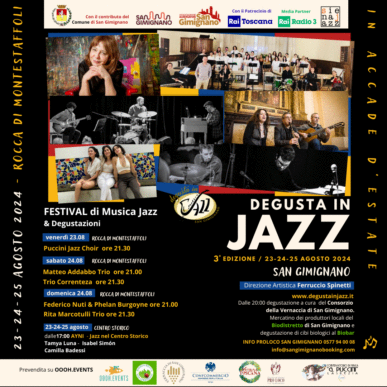 PUCCINI JAZZ CHOIR in “Degusta in Jazz 2024” – San Gimignano 23 agosto – Festival di Musica Jazz e Degustazioni