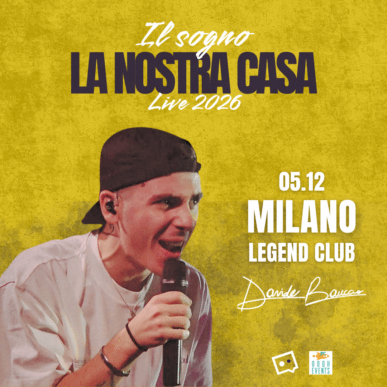 IL SOGNO – LA NOSTRA CASA LIVE 2026