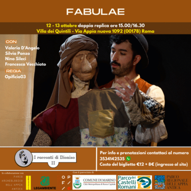 FABULAE – 12 ottobre ore 15