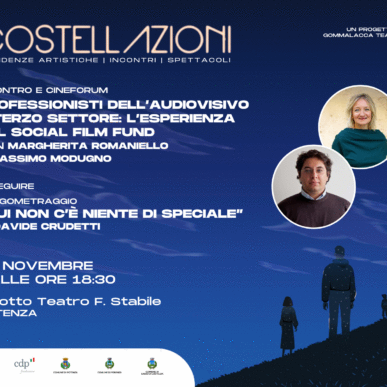 Talk: Professionisti dell’audiovisivo e terzo settore: l’esperienza del social film fund