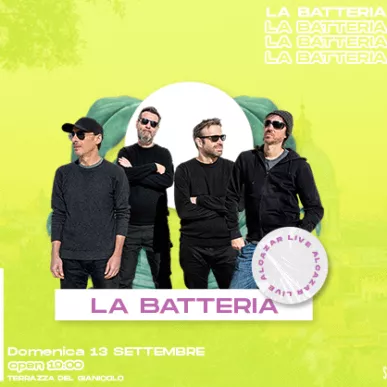LA BATTERIA @ Terrazza del Gianicolo – Alcazar Summer 13/09/20