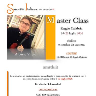 Masterclass di Violino e Musica da Camera