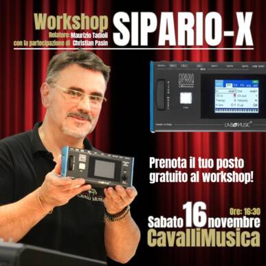 Workshop Gratuito SIPARIO-X