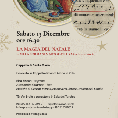 La magia del Natale in Villa Sormani Marzorati Uva