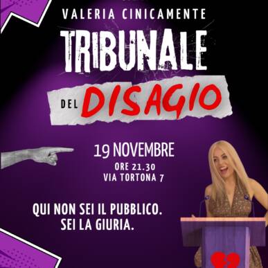 Tribunale del Disagio – Valeria Cinicamente