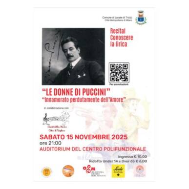 Le Donne di Puccini – Innamorato perdutamente dell’amore -recital / concerto