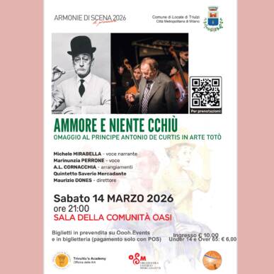 Ammore e niente cchiù – Omaggio al principe Antonio De Curtis in arte Totò