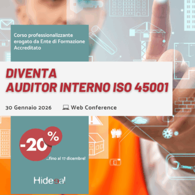 Corso online per diventare Auditor Interno ISO 45001