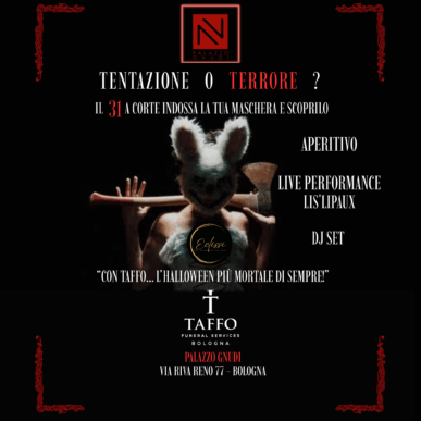 Exclusive Halloween – A Palazzo Gnudi l’aperitivo si tinge di rosso