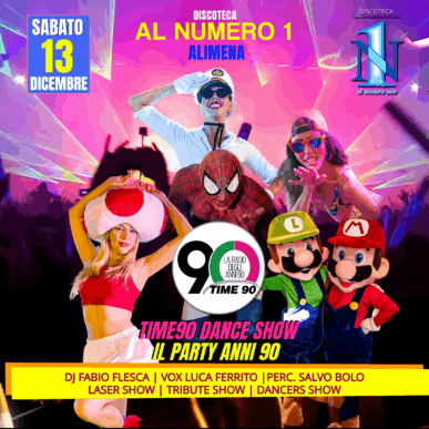 TIME90 DANCE SHOW – IL PARTY ANNI 90