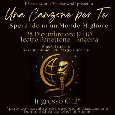 UNA CANZONE PER TE…sperando in un mondo migliore