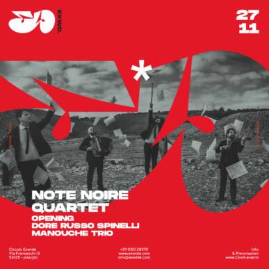 NOTE NOIRE Quartet – Opening Dore Russo Spinelli manouche trio