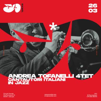 ANDREA TOFANELLI 4TET – Cantautori Italiani in Jazz