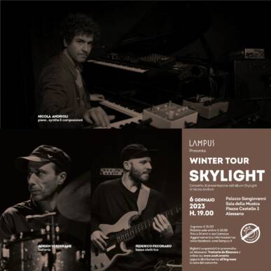 Concerto di presentazione di Skylight – Nicola Andrioli Trio