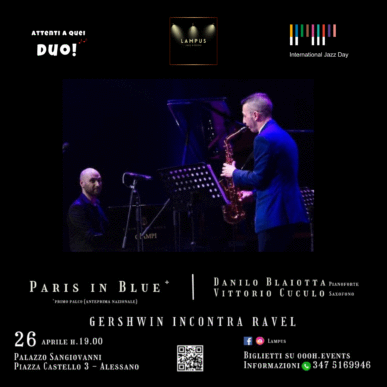 Attenti a Quei Duo – Danilo Blaiotta e Vittorio Cuculo presentano Paris in Blue