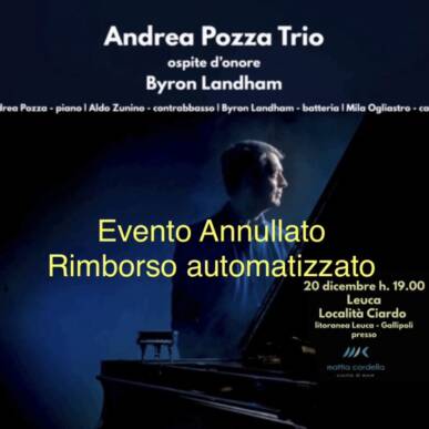 Andrea Pozza Trio – ospite d’onore Byron Landham